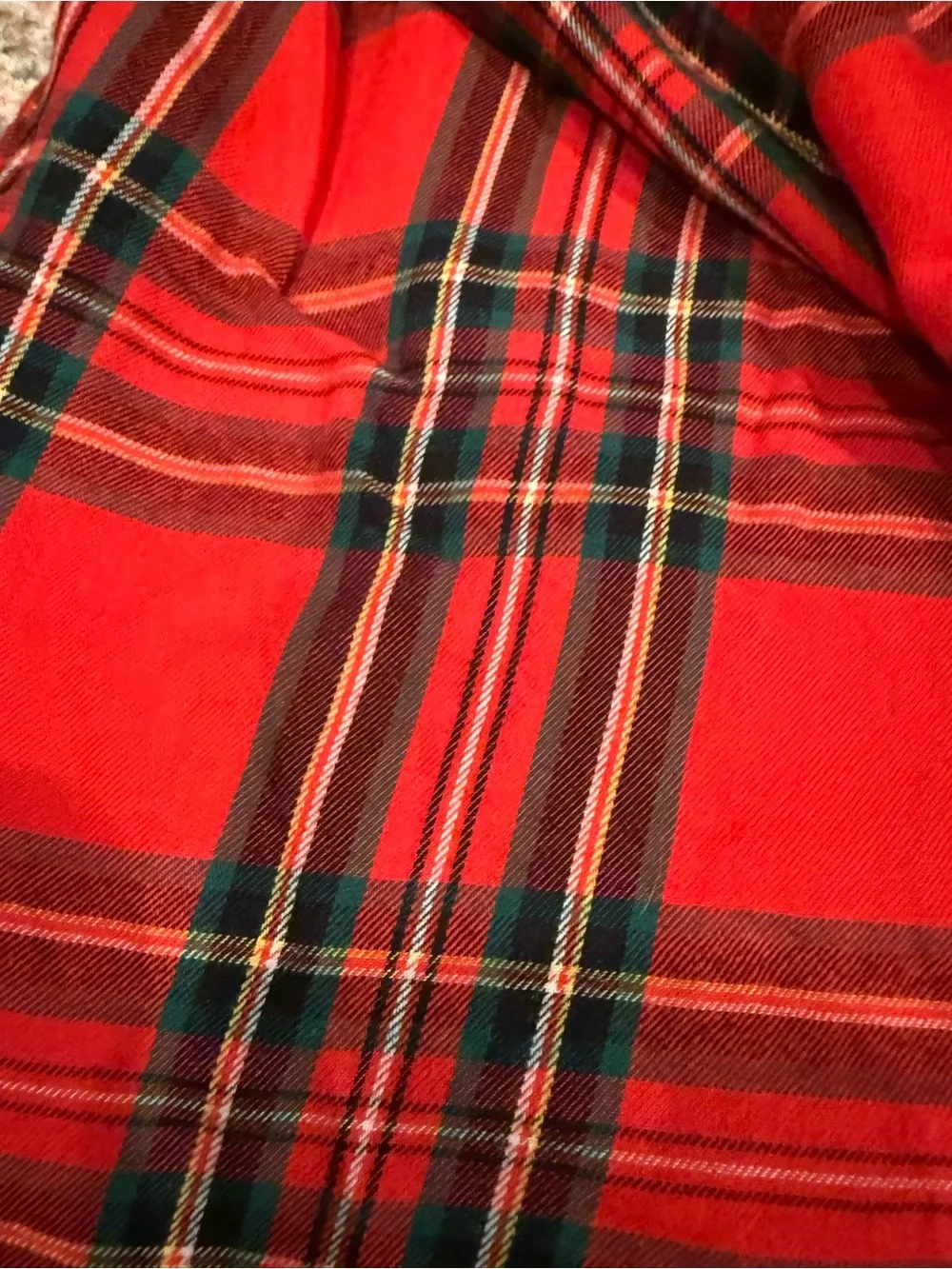 Victoria's Secret Red Plaid Cotton Pajama Set